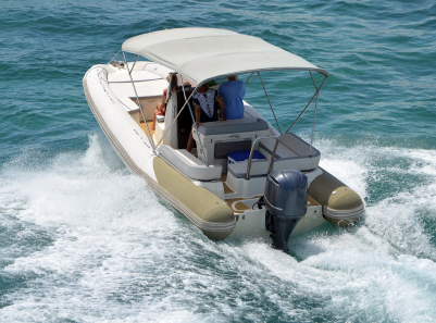 pontoon boat on water